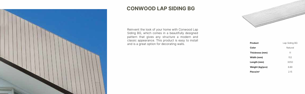 CWD Lap Sidding BG